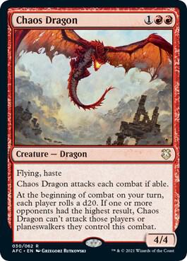 Chaos Dragon 30/62 (Commander: Adventures in the Forgotten Realms)  | Good Games Modbury