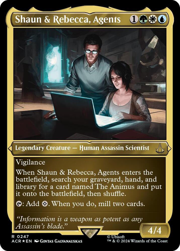Shaun & Rebecca, Agents 247 (Universes Beyond: Assassin's Creed)  - Etched Foil | Good Games Modbury