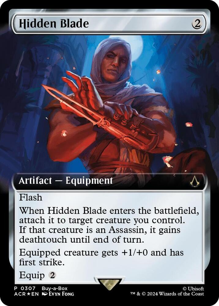 Hidden Blade Extended Art 307/110 (Buy-A-Box Promos)  - Foil | Good Games Modbury