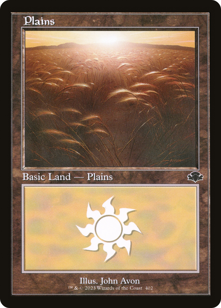 Plains (402) (Retro) [Dominaria Remastered] | Good Games Modbury