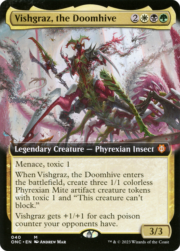 Vishgraz, the Doomhive (Extended Art) [Phyrexia: All Will Be One Commander] | Good Games Modbury