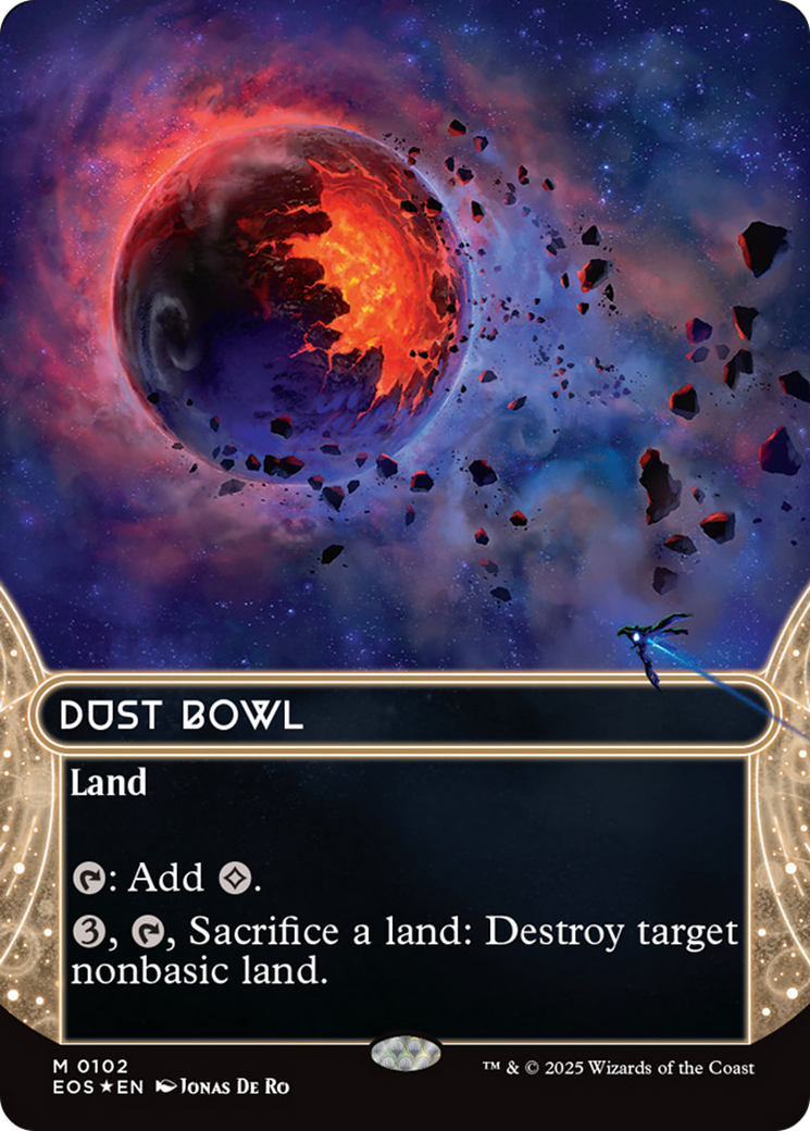 Dust Bowl (0102) (Borderless) (Galaxy Foil) [Edge of Eternities: Stellar Sights] | Good Games Modbury