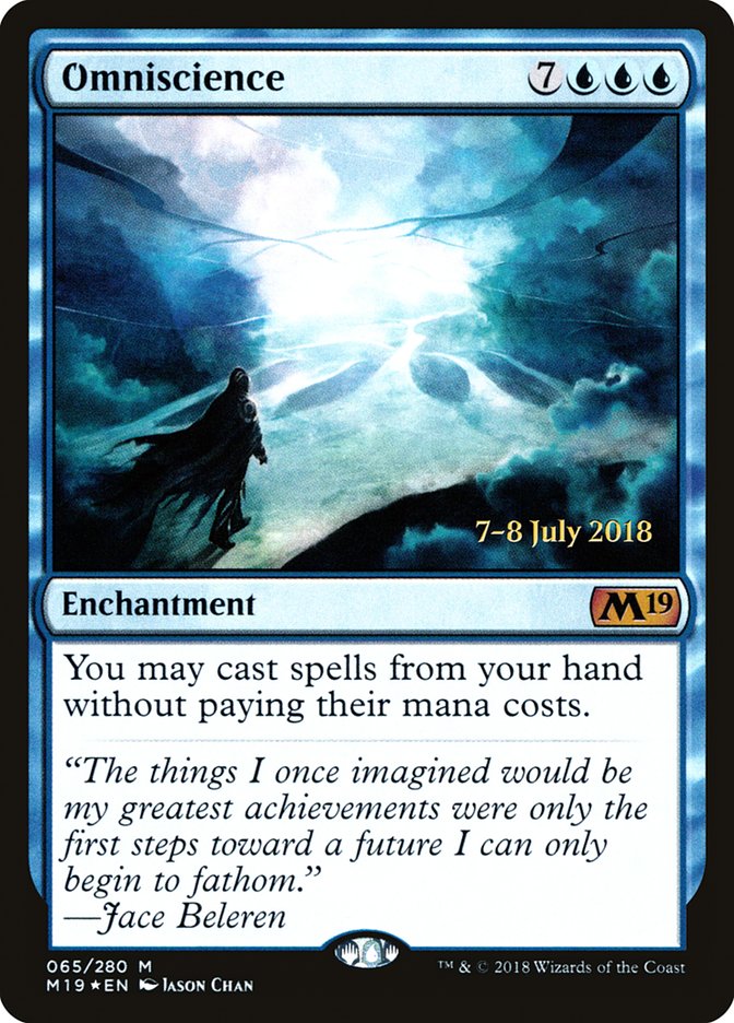 Omniscience [Core Set 2019 Prerelease Promos] | Good Games Modbury