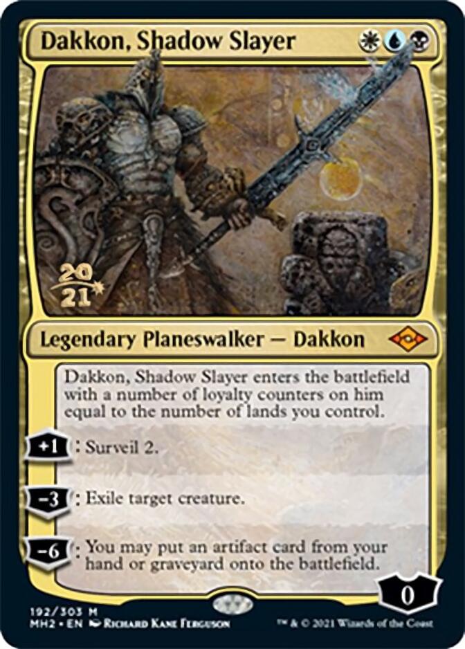 Dakkon, Shadow Slayer [Modern Horizons 2 Prerelease Promos] | Good Games Modbury