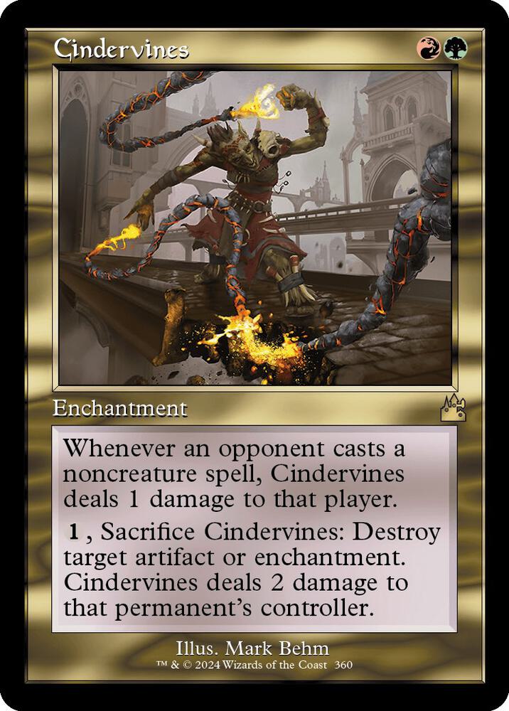 Cindervines 360/291 (Ravnica Remastered)  - Retro Foil | Good Games Modbury