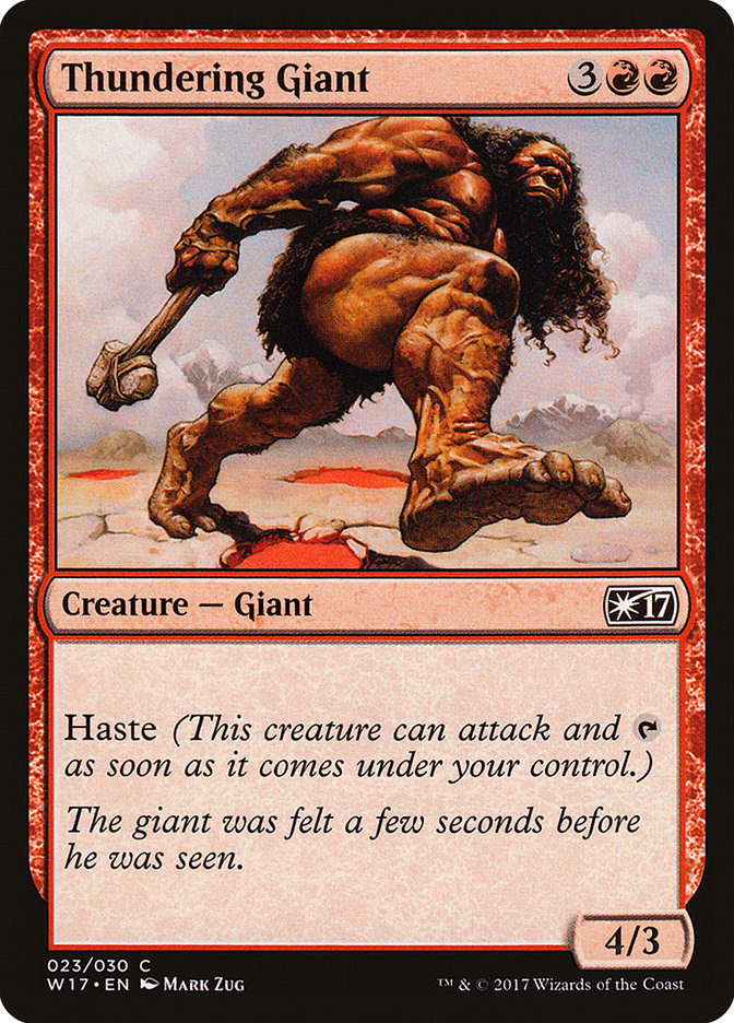 Thundering Giant 23/30 (Welcome Deck 2017)  | Good Games Modbury