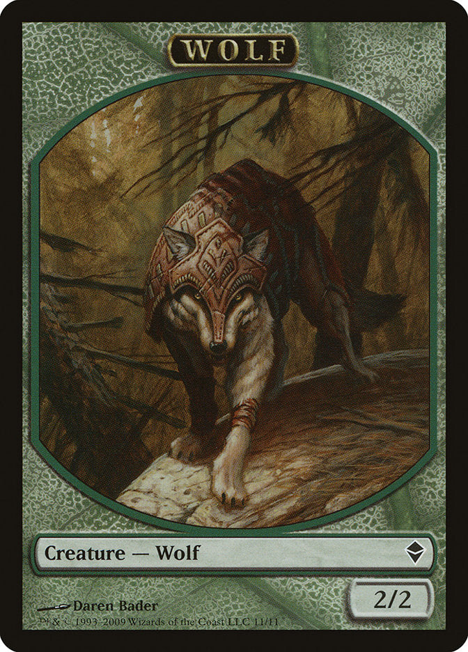 Wolf Token [Zendikar Tokens] | Good Games Modbury