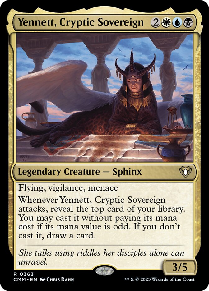 Yennett, Cryptic Sovereign 363/451 (Commander Masters)  - Foil | Good Games Modbury