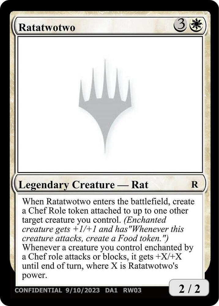Ratatwotwo RW03c/477 (Un-Known Event Playtest Cards)  | Good Games Modbury