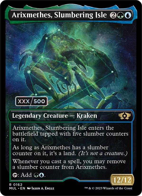 Arixmethes, Slumbering Isle Serialized 162z/65 (March of the Machine: Multiverse Legends)  - Double Rainbow Foil | Good Games Modbury