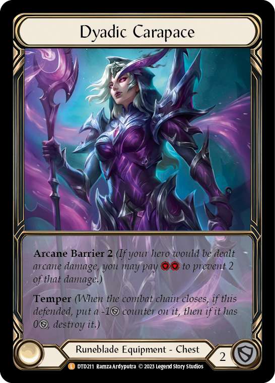 Dyadic Carapace (Extended Art) [DTD211] (Dusk Till Dawn)  Cold Foil | Good Games Modbury