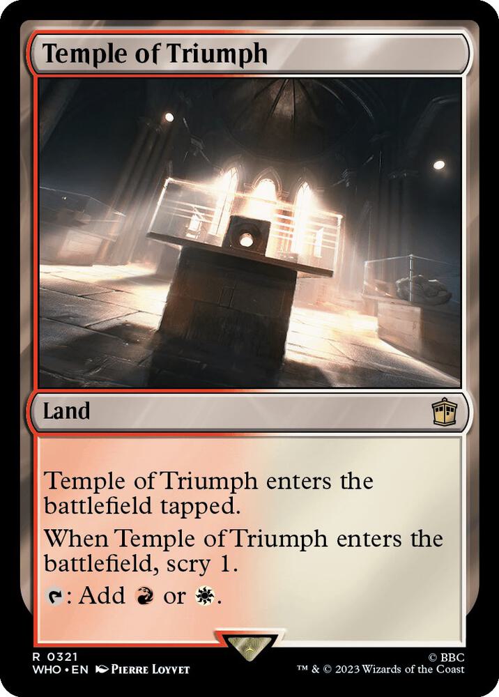 Temple of Triumph 321/331 (Universes Beyond: Doctor Who)  - Foil | Good Games Modbury