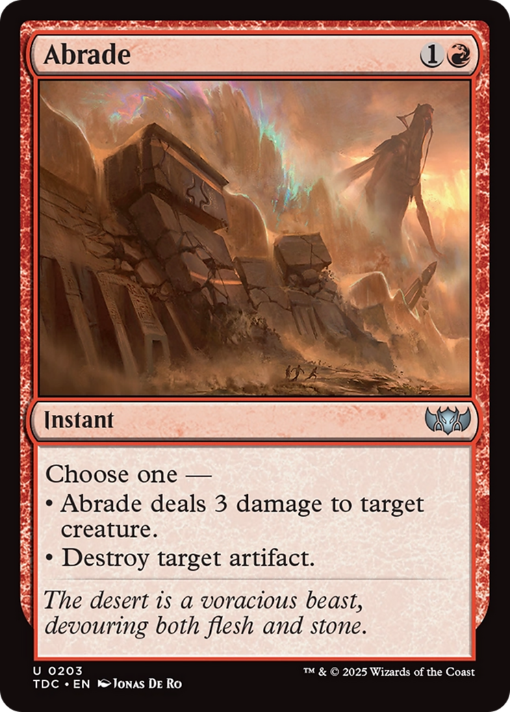 Abrade [Tarkir: Dragonstorm Commander] | Good Games Modbury