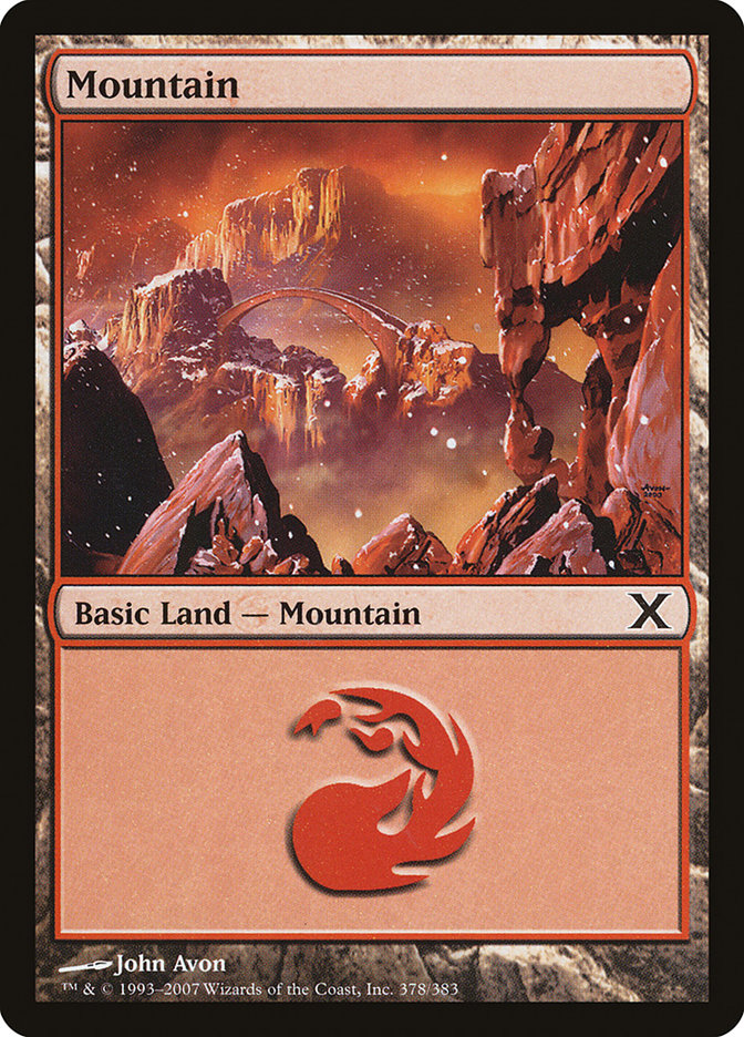 Mountain (378) [Tenth Edition] | Good Games Modbury