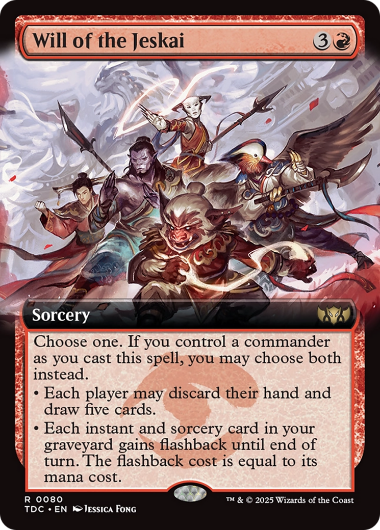 Will of the Jeskai (Extended Art) [Tarkir: Dragonstorm Commander] | Good Games Modbury