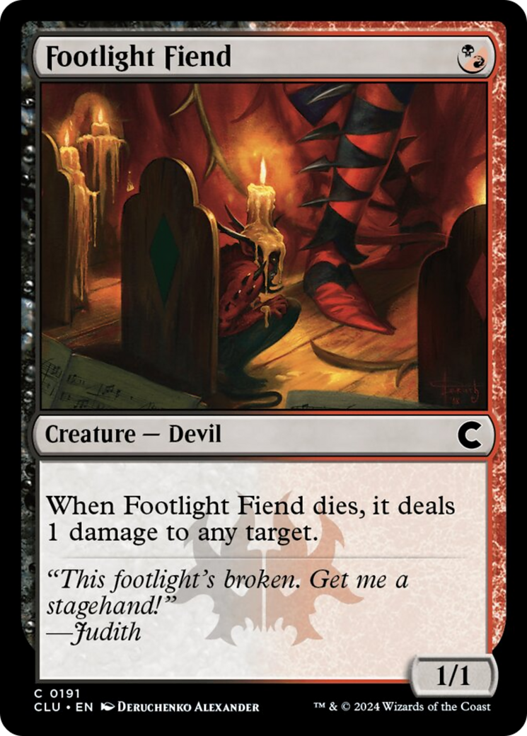 Footlight Fiend [Ravnica: Clue Edition] | Good Games Modbury