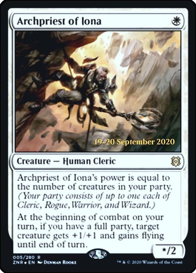 Archpriest of Iona 5s/169 (Prerelease Cards)  - PreRelease Foil | Good Games Modbury