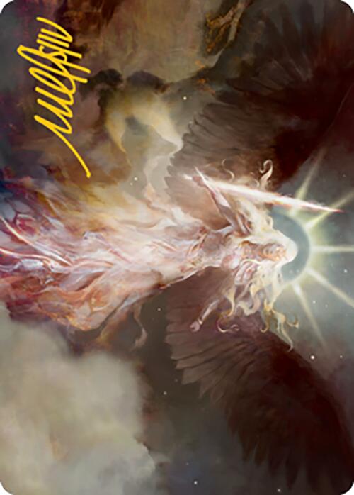 Serra's Emissary Art Card (Gold-Stamped Signature) [Modern Horizons 2 Art Series] | Good Games Modbury