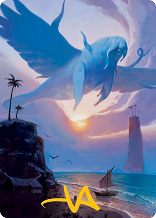 Aeromoeba Art Card (Gold-Stamped Signature) [Modern Horizons 2 Art Series] | Good Games Modbury