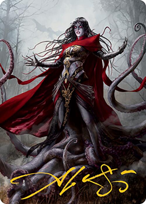 Geyadrone Dihada Art Card (53) (Gold-Stamped Signature) [Modern Horizons 2 Art Series] | Good Games Modbury