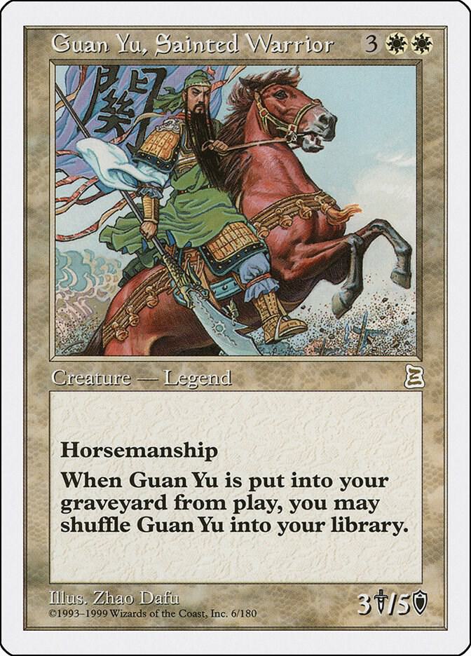 Guan Yu, Sainted Warrior 6/180 (Portal Three Kingdoms)  | Good Games Modbury