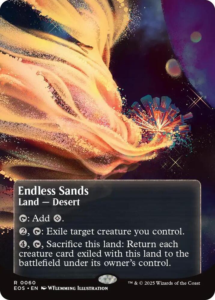 Endless Sands  60/45 (Edge of Eternities: Stellar Sights)  - Borderless Foil | Good Games Modbury