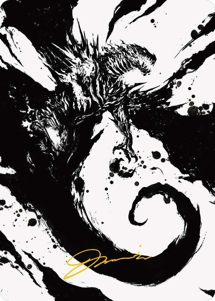 Capricious Hellraiser Art Card Gold Stamped Signature 73 (Art Series: Phyrexia: All Will Be One)  | Good Games Modbury