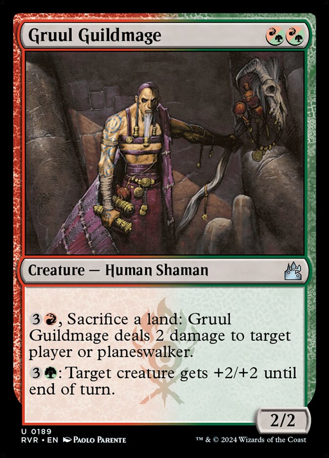 Gruul Guildmage 189 (Ravnica Remastered)  - Foil | Good Games Modbury