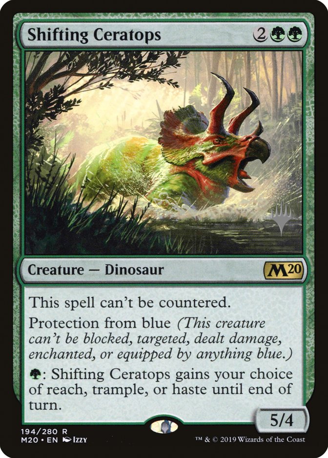 Shifting Ceratops (Promo Pack) [Core Set 2020 Promos] | Good Games Modbury