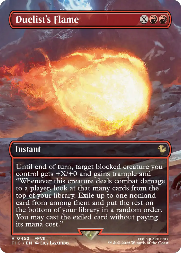 Duelist's Flame (Borderless) [FINAL FANTASY Commander] | Good Games Modbury