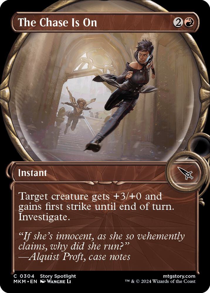 The Chase Is On 304/286 (Murders at Karlov Manor)  - Showcase Foil | Good Games Modbury