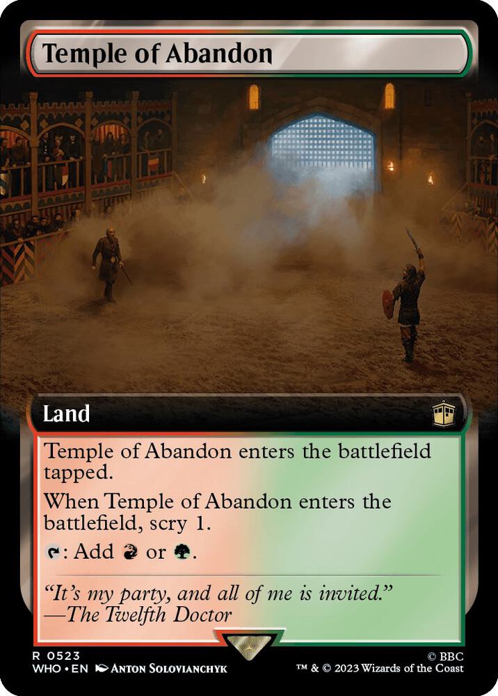 Temple of Abandon 523/331 (Universes Beyond: Doctor Who)  - Extended Art Foil | Good Games Modbury