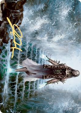 Karfell Harbinger Art Card Gold Stamped Signature 17 (Art Series: Kaldheim)  | Good Games Modbury