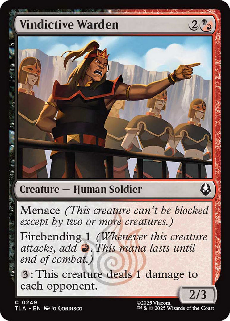 Vindictive Warden [Avatar: The Last Airbender] | Good Games Modbury