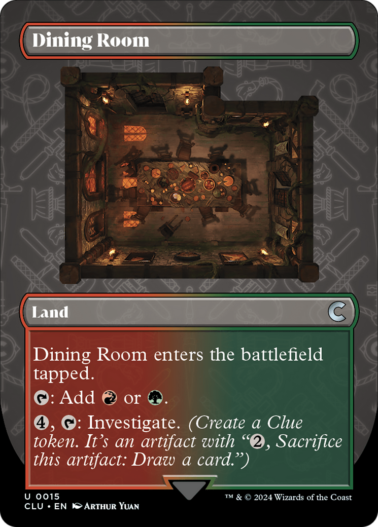 Dining Room (Borderless) [Ravnica: Clue Edition] | Good Games Modbury