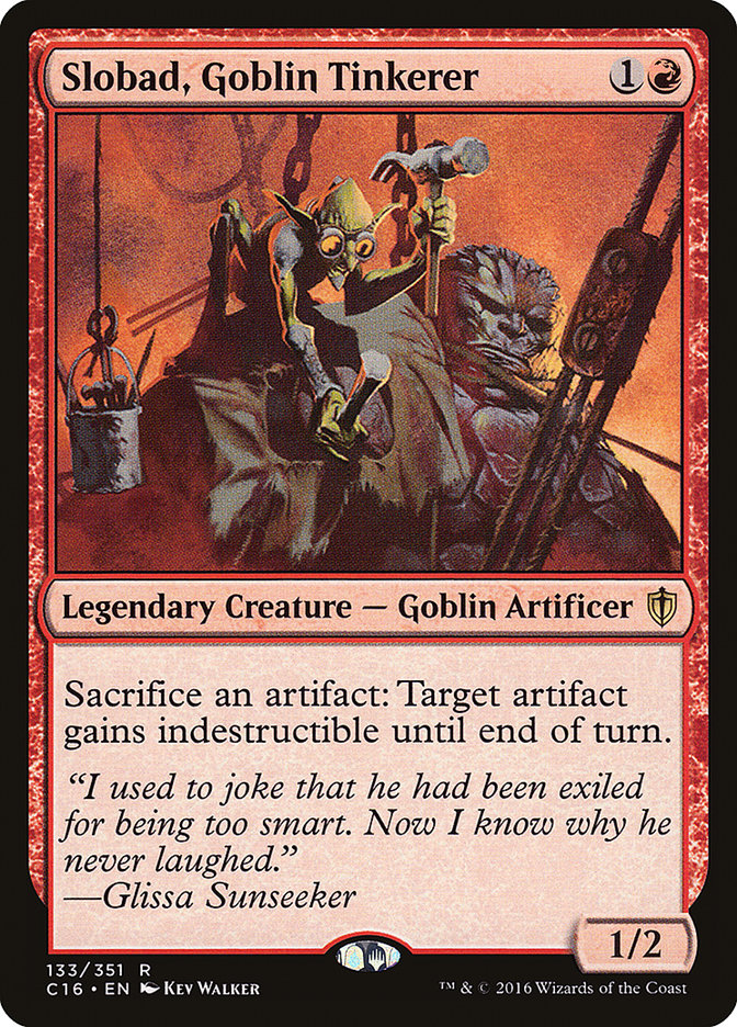 Slobad, Goblin Tinkerer 133/351 (Commander 2016)  | Good Games Modbury