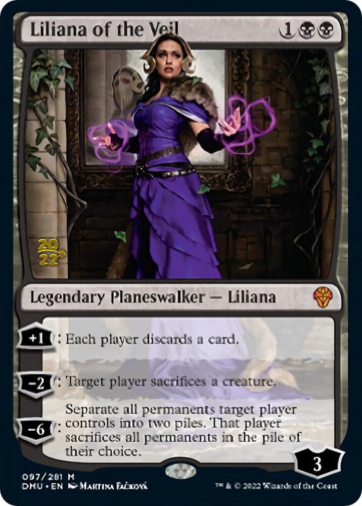 Liliana of the Veil 97s/161 (Prerelease Cards)  - Foil | Good Games Modbury
