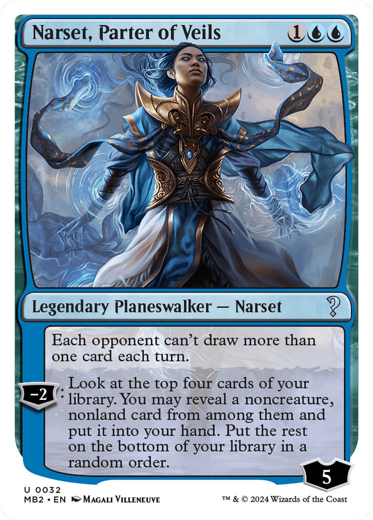 Narset, Parter of Veils (White Border) [Mystery Booster 2] | Good Games Modbury