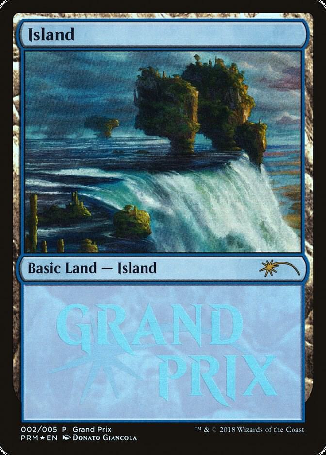 Island 2/5 (Grand Prix Promos)  - Foil | Good Games Modbury