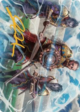 Argivian Phalanx Art Card Gold Stamped Signature 3 (Art Series: Dominaria United)  | Good Games Modbury