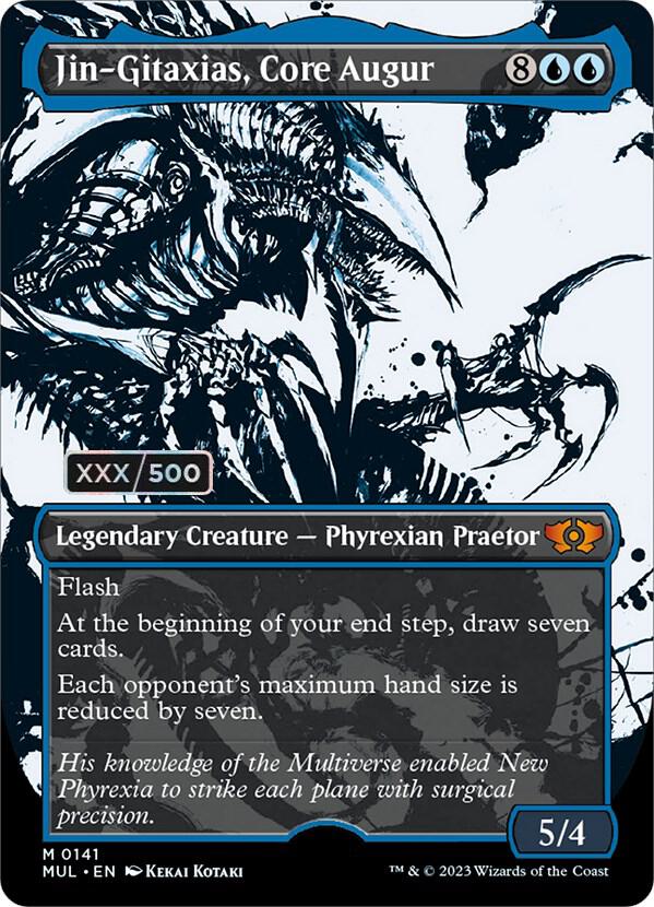 Jin-Gitaxias, Core Augur Serialized 141z/65 (March of the Machine: Multiverse Legends)  - Double Rainbow Foil | Good Games Modbury