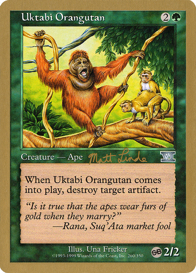 Uktabi Orangutan (Matt Linde) (SB) [World Championship Decks 1999] | Good Games Modbury