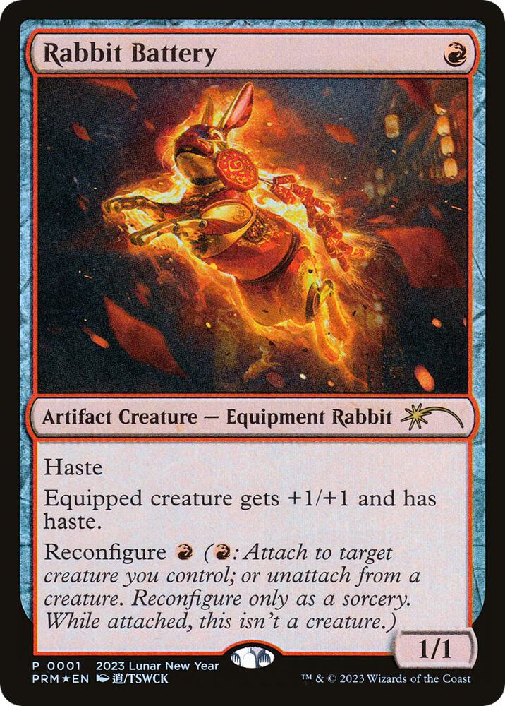 Rabbit Battery 1/2 (Unique and Miscellaneous Promos)  - Foil | Good Games Modbury