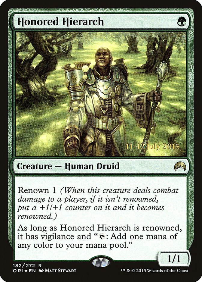 Honored Hierarch [Magic Origins Prerelease Promos] | Good Games Modbury