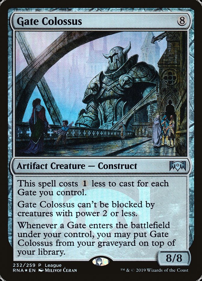 Gate Colossus (League) [Ravnica Allegiance Promos] | Good Games Modbury