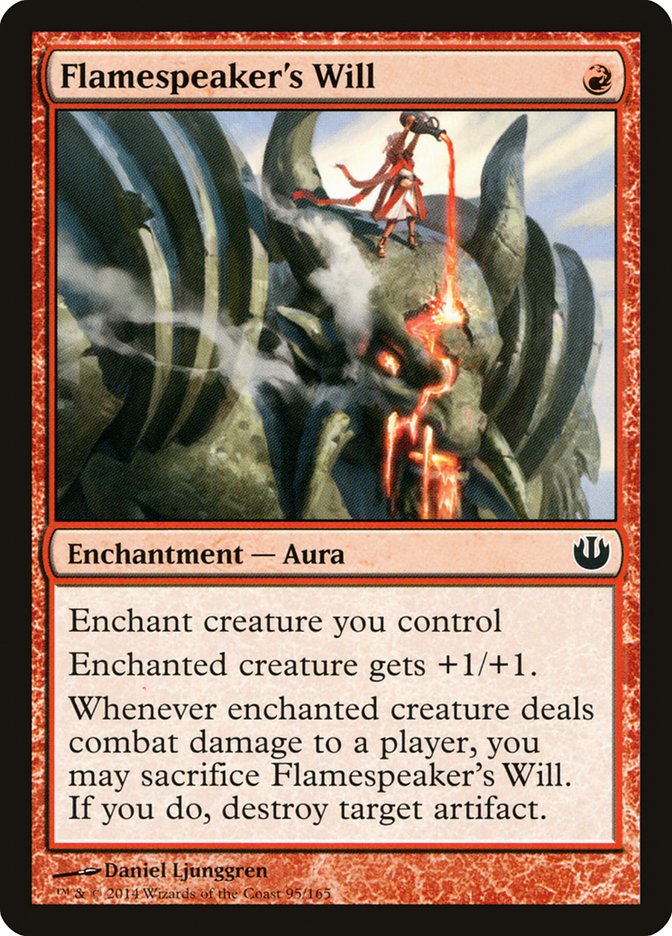 Flamespeaker's Will 95/165 (Journey Into Nyx)  - Foil | Good Games Modbury