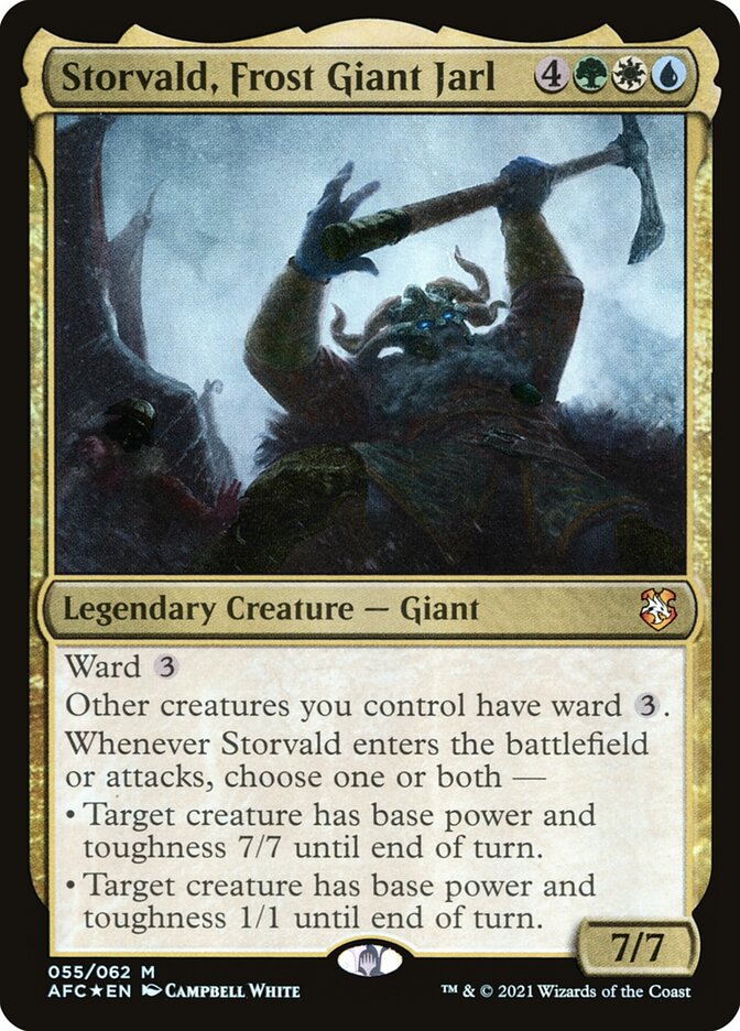 Storvald Frost Giant Jarl 55 (Commander: Adventures in the Forgotten Realms)  - Foil | Good Games Modbury