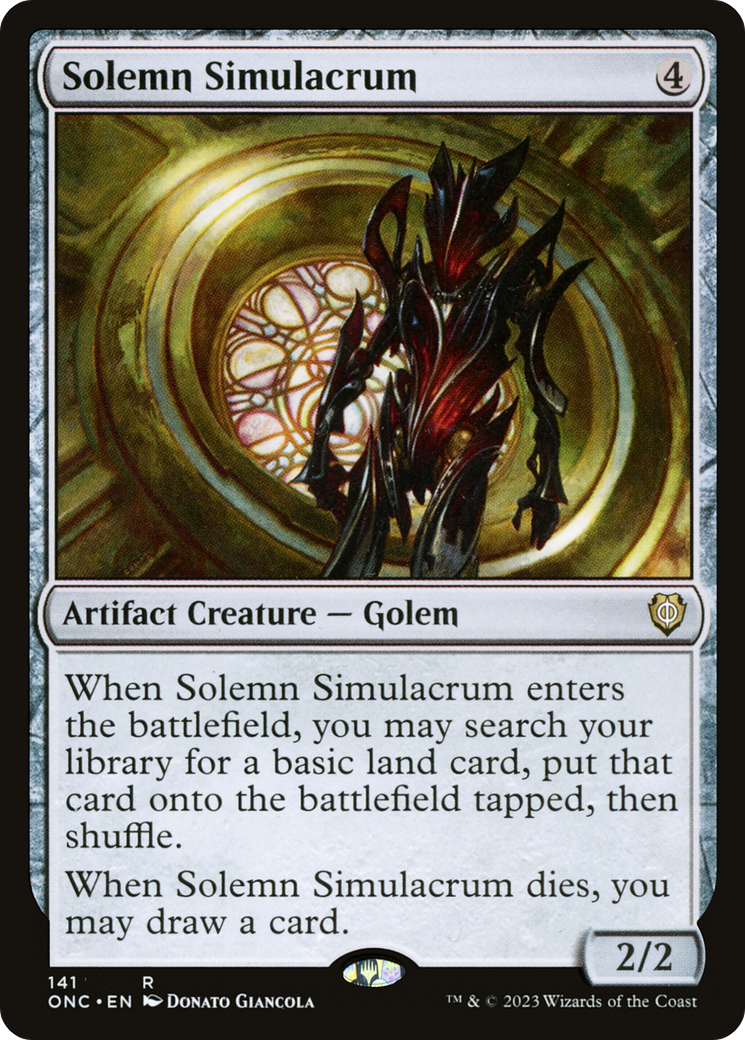 Solemn Simulacrum [Phyrexia: All Will Be One Commander] | Good Games Modbury