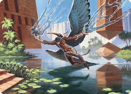 Nadu Winged Wisdom Art Card 14 (Art Series: Modern Horizons 3)  | Good Games Modbury