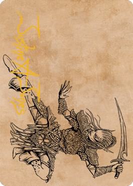 Laezel Vlaakiths Champion Art Card Gold Stamped Signature 45 (Art Series: Commander Legends: Battle for Baldur's Gate)  | Good Games Modbury